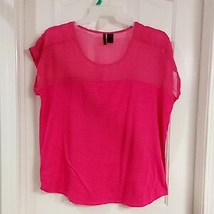 Nue Options Vibrant Pink Short Sleeve Shirt